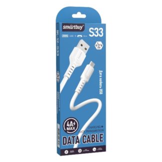 Кабель USB-microUSB 1м SmartBuy iK-12-S33w белый