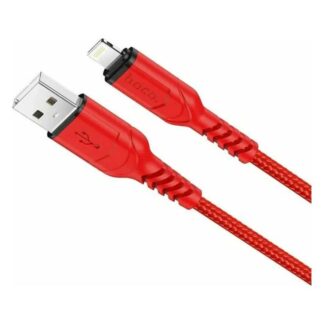 Кабель USB-Lightning 1м Hoco X59 красный