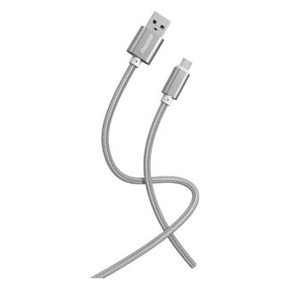 Кабель USB-microUSB 1м SmartBuy iK-12-S02dg серый