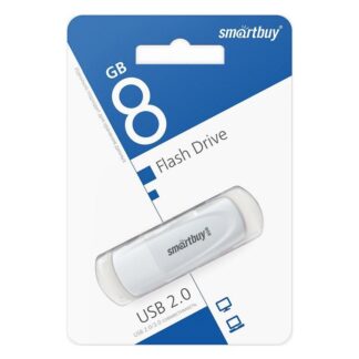 USB-флеш накопитель 8 Гб SmartBuy Scout белый