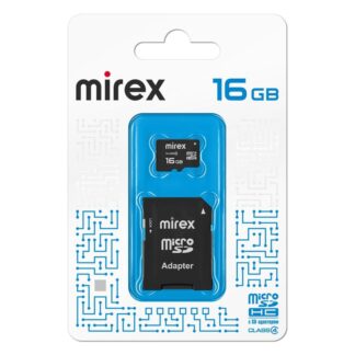 Карта памяти 16 Гб Mirex 13613-ADTMSD16 чёрный