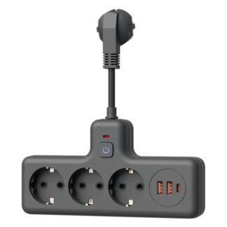 Сетевой фильтр Космос FRKsm0.3m-3g(B)USB чёрный