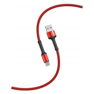 Кабель USB-TypeC 1м Smartbuy iK-3112-S26r красный