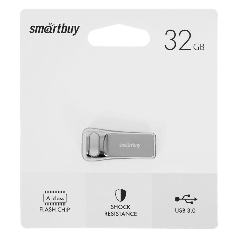 USB-флеш накопитель 32 Гб SmartBuy M2 серебристый